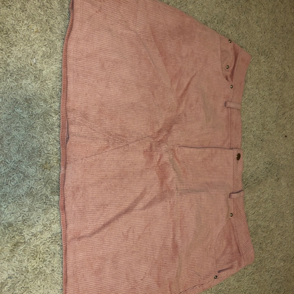 Forever 21 Pink Corduroy Mini Skirt